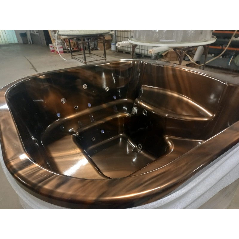 München - ACRYL Badefass Whirlpool Hot Tub mit einem integrierten Ofen mit Zubehör FREI GELIEFERT