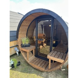 Round Barrel Sauna BS25T