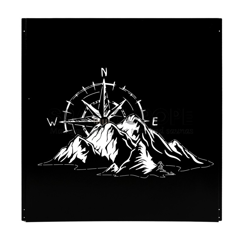 Decoration -  Compass over mountain