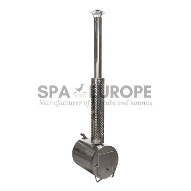 60 cm holzbefeuerte Außenheizung