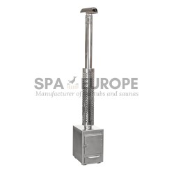 75 cm holzbefeuerte Außenheizung