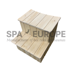 Square two tier stairs