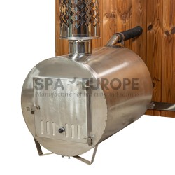 60 cm holzbefeuerte Außenheizung
