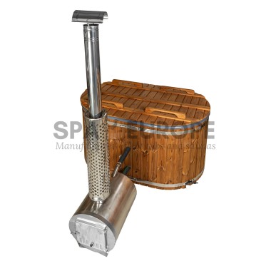 60 cm holzbefeuerte Außenheizung