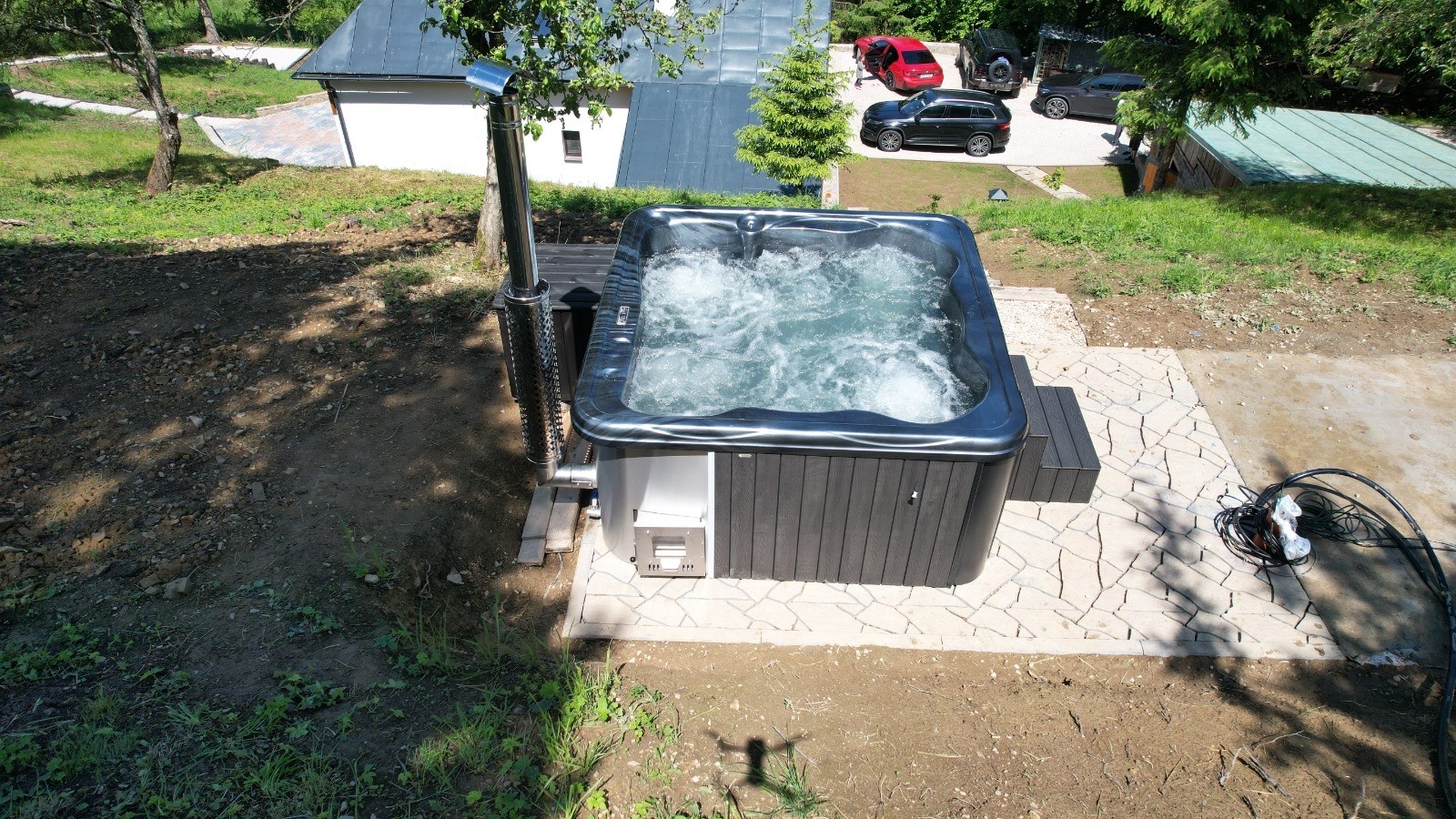 MONACO IN - Hot tub with internal stove